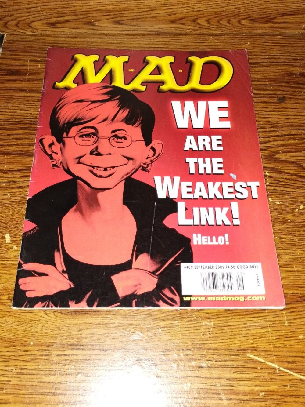 Mad Magazine #409 (Sept. 2001) The Weakest Link